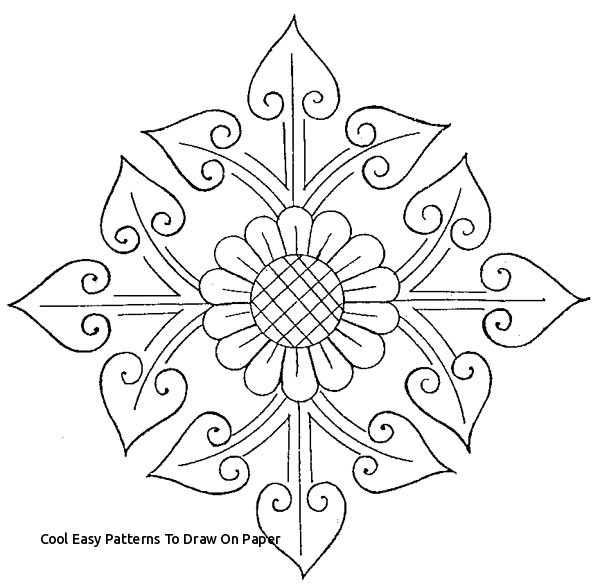600x588 Cool Easy Patterns To Draw On Paper - Cool Drawing Designs On Paper