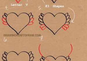 300x210 How To Draw Cool Heart Designs Step - Cool Drawing Designs Step By Step