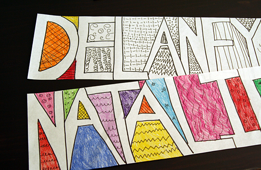 Doodle Art Name Drawing Ideas