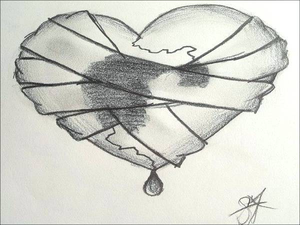 Cool Drawing Of A Heart at PaintingValley.com | Explore collection of ...