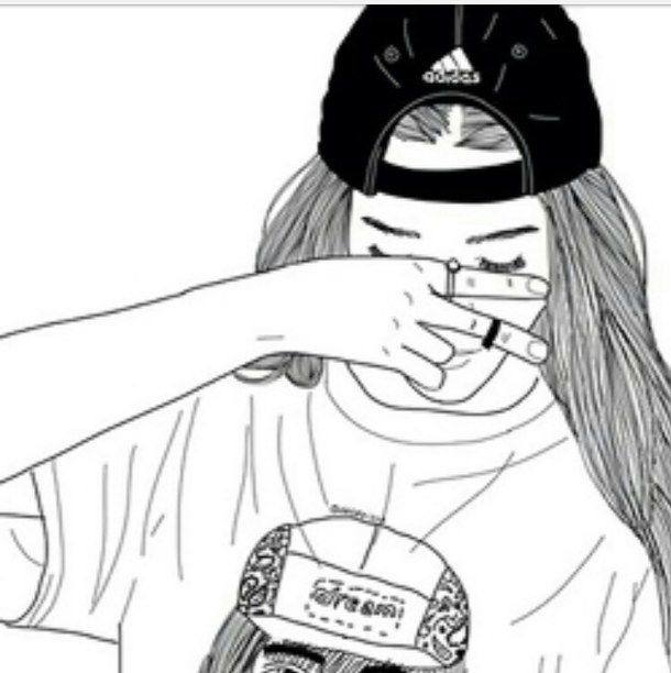 610x612 Black, Cool, Drawing, Love, Outline, Outlines, White, Follow - Cool Drawing Outlines