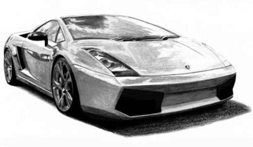 500x291 Here Some Images Of Cool Drawings Of Cars Made With Pencil - Cool Drawings Cars