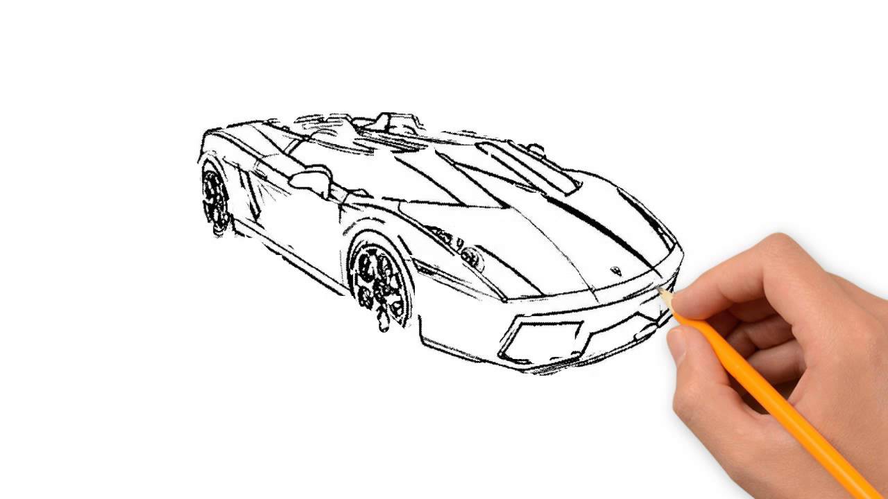 1280x720 Cool Cars Transport Pencil To Draw Step - Cool Drawings Cars