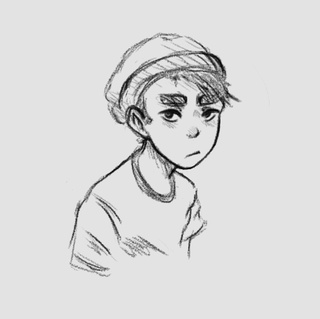320x319 Sketchin' Guys With Beanies - Cool Dude Drawing