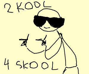 300x250 A Cool Dude Drawing - Cool Dude Drawing