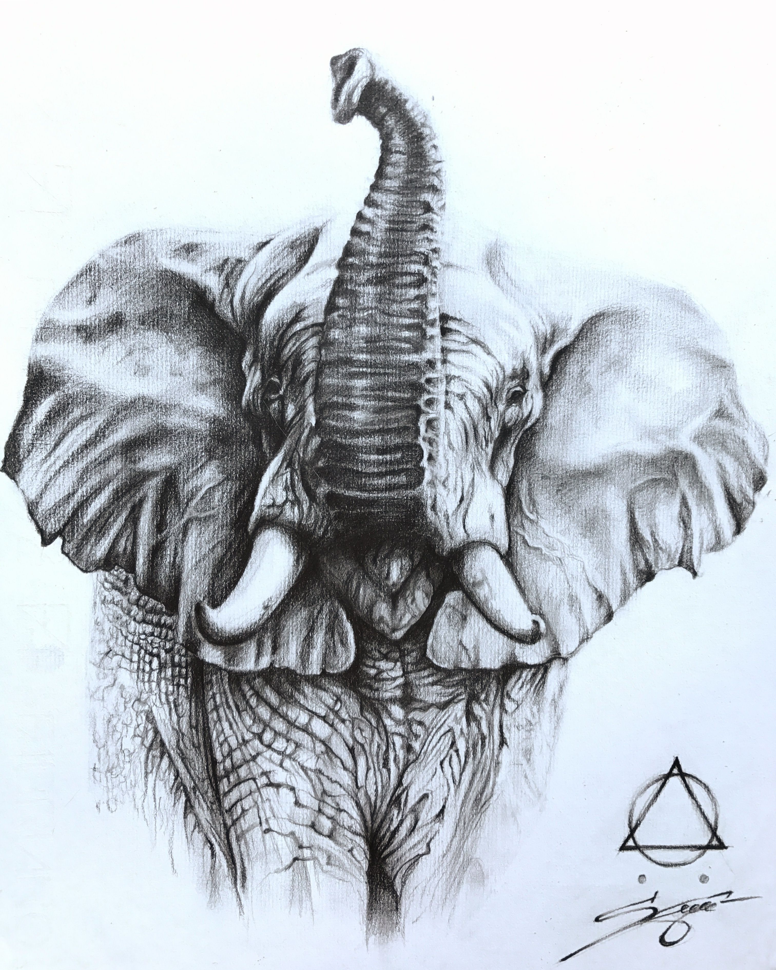3024x3779 Elephant - Cool Elephant Drawings