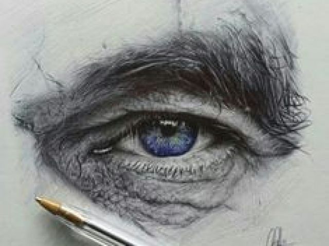 640x480 Drawing Eyes In Pen Best Cool Eye Drawings Images Sketches - Cool Eye Drawings