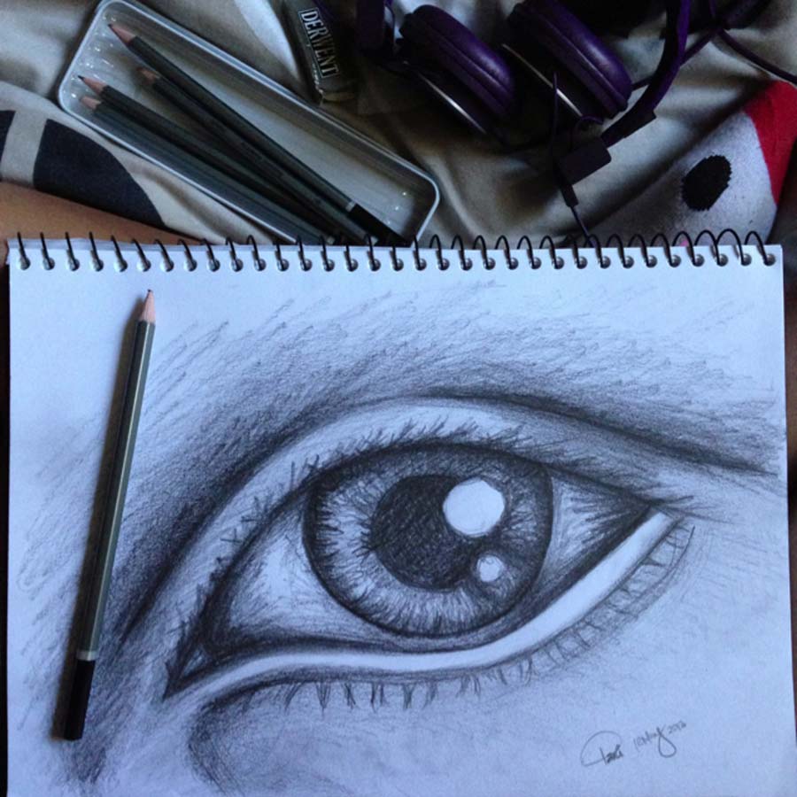 900x900 Sketch Study - Cool Eye Drawings