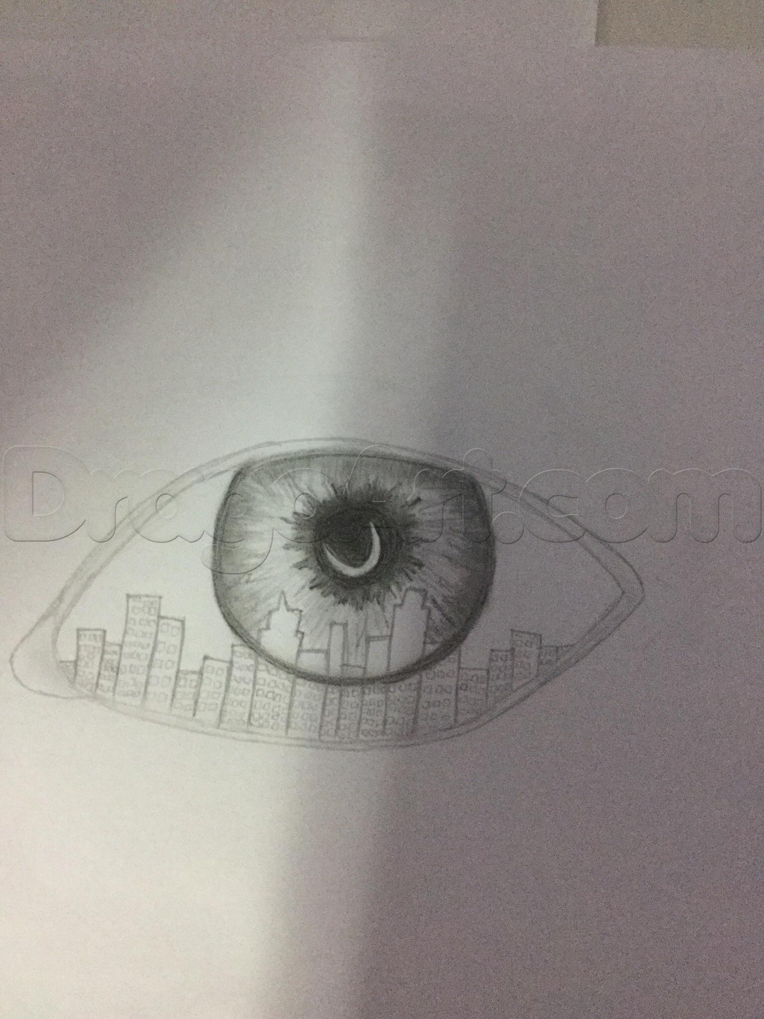 1536x2048 Step How To Draw A Cool Eye - Cool Eye Drawings