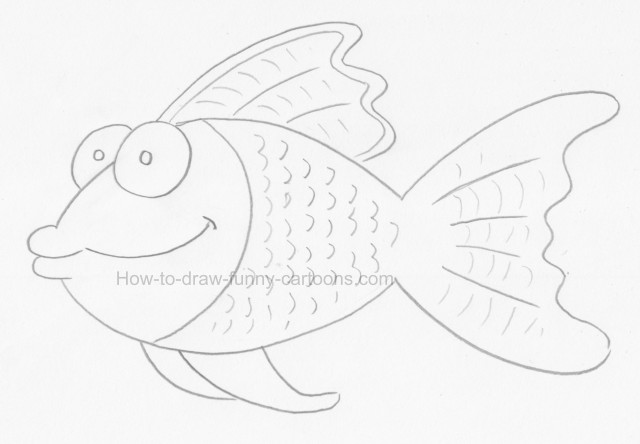 640x444 How To Create Fish Drawings - Cool Fish Drawings