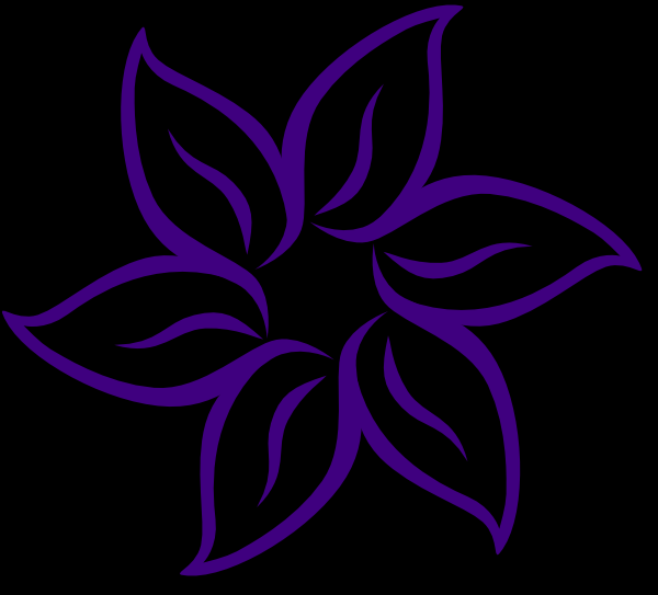 600x543 Cool Flower Clip Art - Cool Flower Drawings