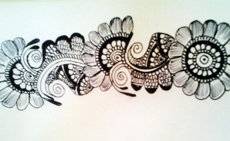 800x491 Cool Flower Designs Cool Black Outline Lotus Flower Tattoo Stencil - Cool Flower Drawings