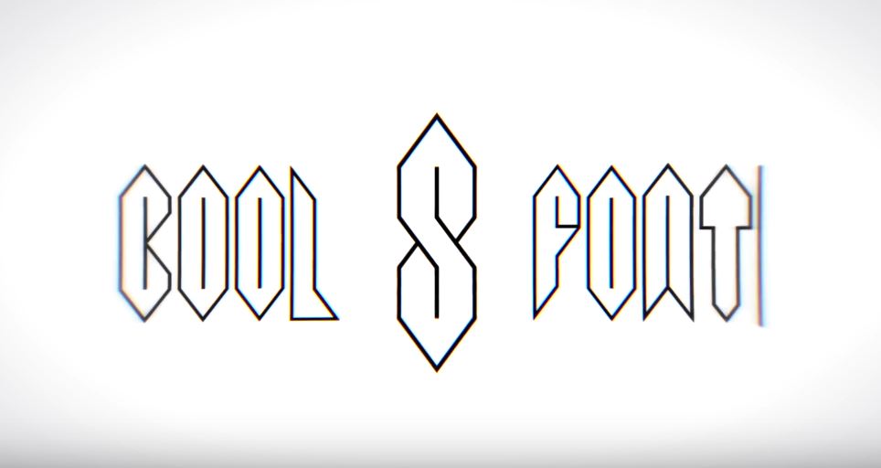 964x512 Font Based On The Cool S That Everyone Learns To Draw When They - Cool Fonts Drawing