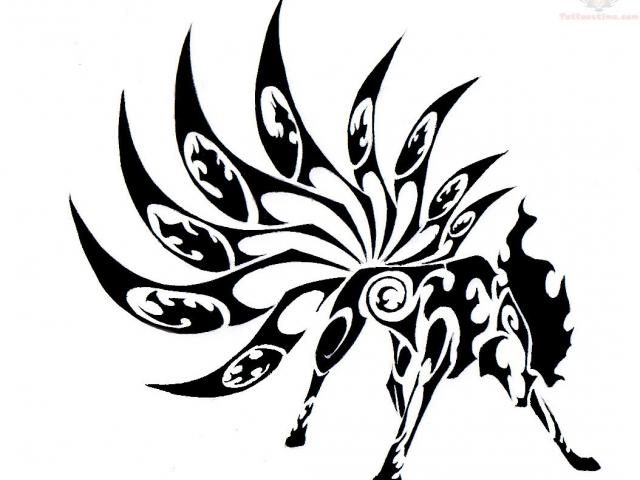 640x480 Cool Tribal Fox Designs To Draw - Cool Fox Drawings
