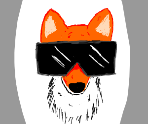 300x250 One Cool Fox Drawing - Cool Fox Drawings