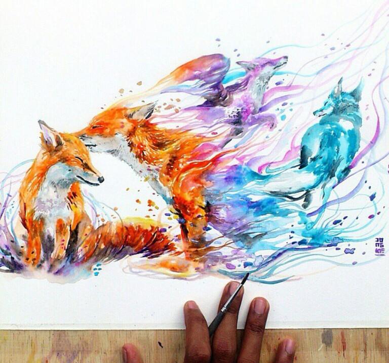 768x717 Renard Discovered - Cool Fox Drawings