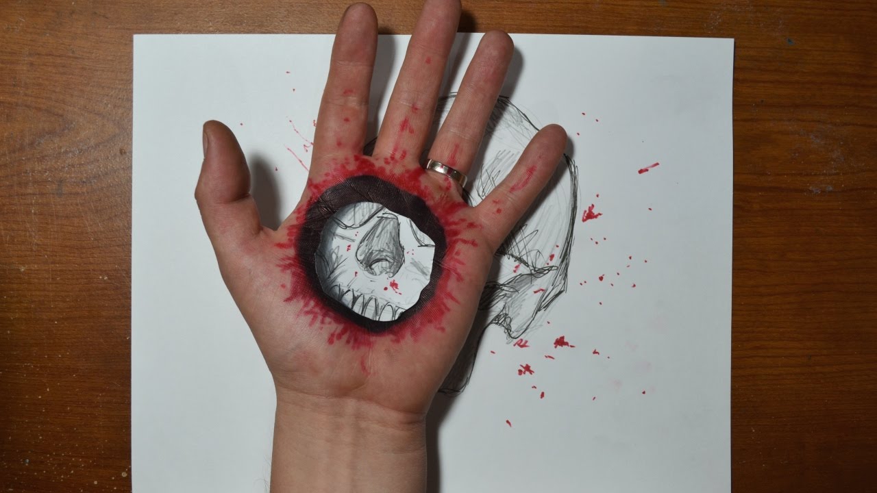 1280x720 Cool Trick Art - Cool Hand Drawings