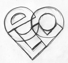 236x219 love heart shape sketch drawing such in cool heart - Cool Heart Drawings