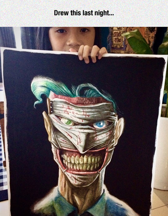 540x692 Incredible Work - Cool Joker Drawings
