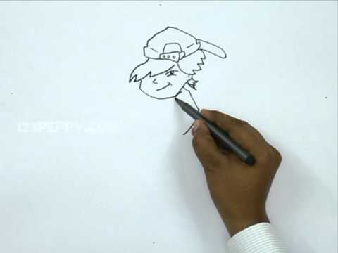 480x360 How To Draw A Cool Kid - Cool Kid Drawing