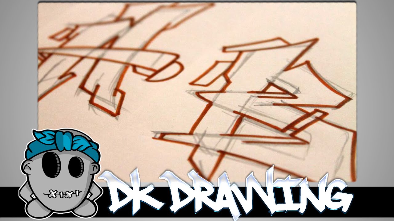 1280x720 Graffiti Tutorial For Beginners - Cool Letters Drawing
