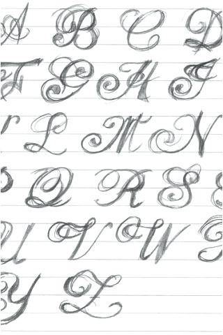 320x480 cool designs for letters - Cool Letters Drawing