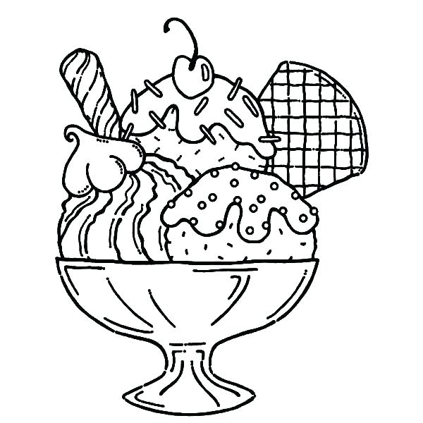 600x600 Cool Colorings Ice Cream Coloring Pages About Remodel Line - Cool Line Drawings