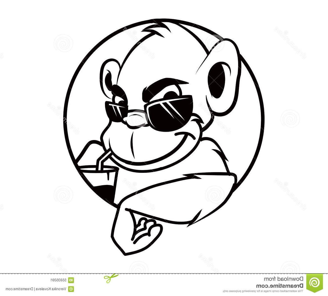 1300x1173 Baboon Draw - Cool Monkey Drawings