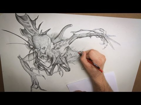 480x360 Monster Drawing Techniques - Cool Monster Drawings