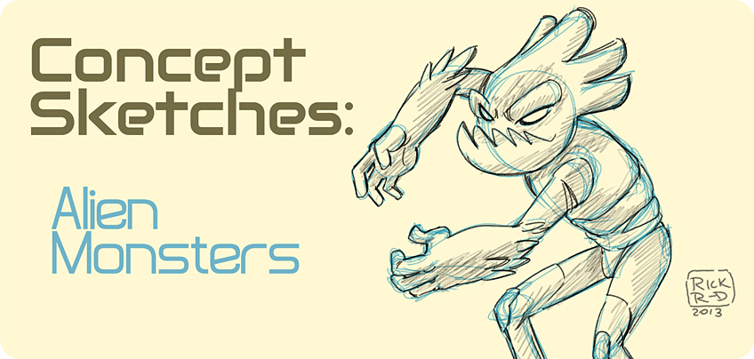 848x404 Character Design Rick Ruiz Dana - Cool Monster Drawings