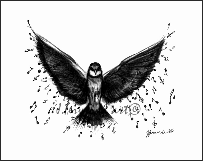 672x532 Cool Music Drawings Cblfe Beautiful Pencil Drawing Print Play - Cool Music Drawings