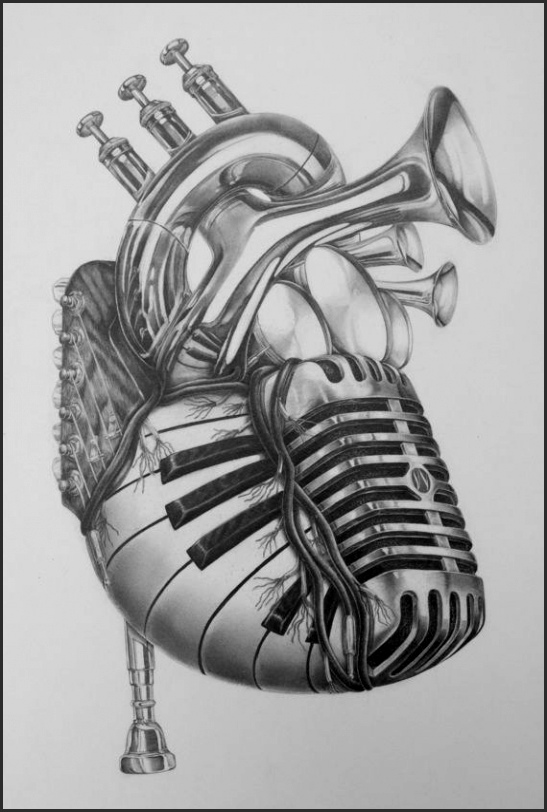 547x812 Cool Music Drawings Besttemplates - Cool Music Drawings