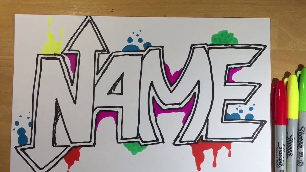 Cool Name Drawing Designs at Explore collection of