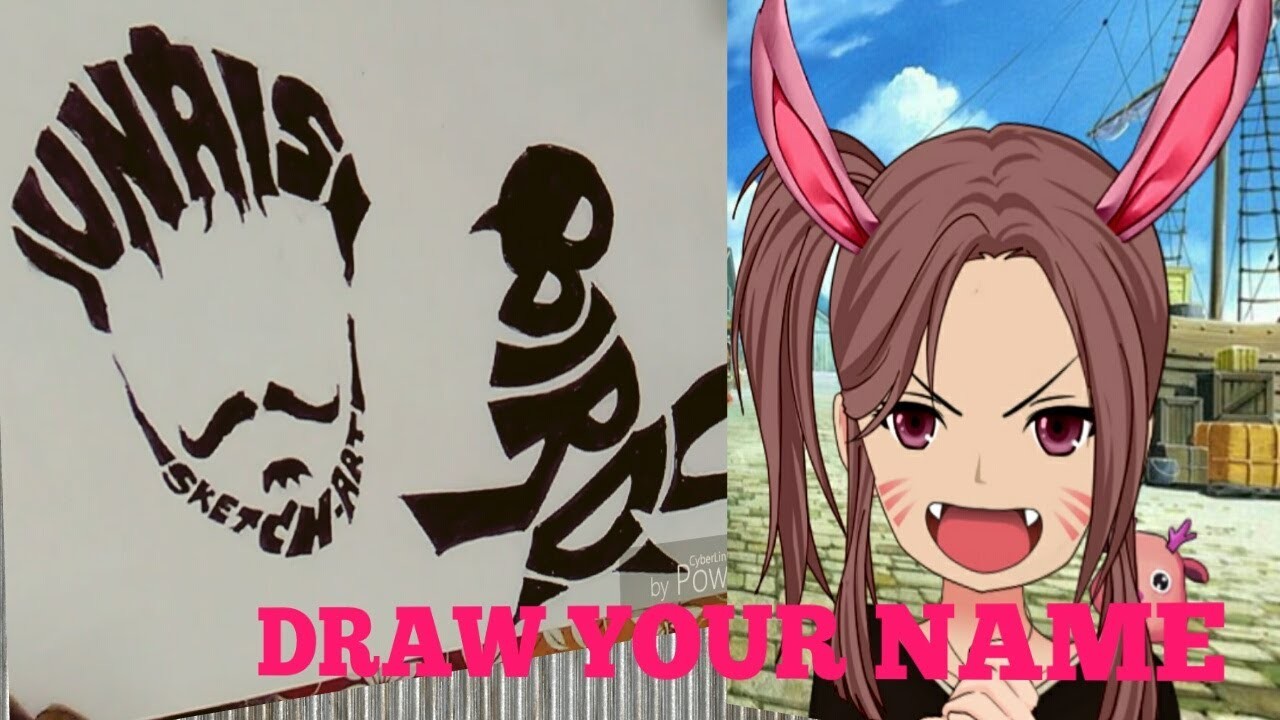 1280x720 draw cool name art designs, stylish letters sketch, speed drawing - Cool Name Drawings