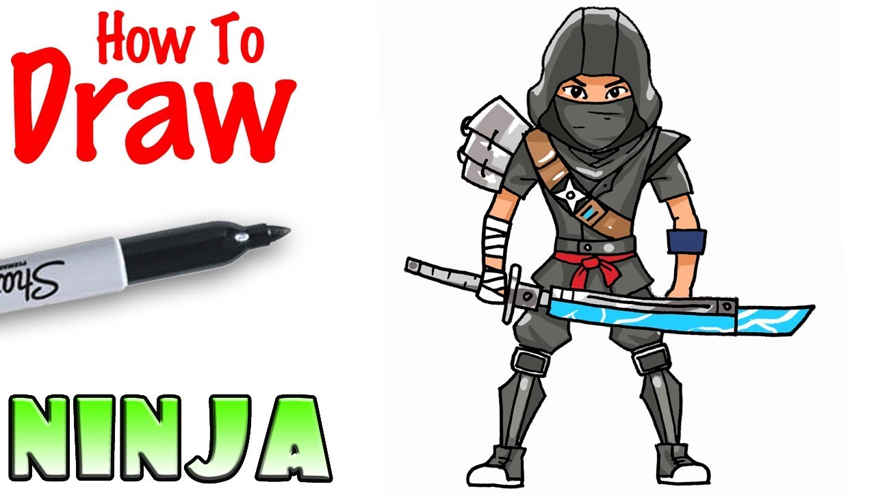 1280x720 How To Draw The Ninja Fortnite - Cool Ninja Drawings