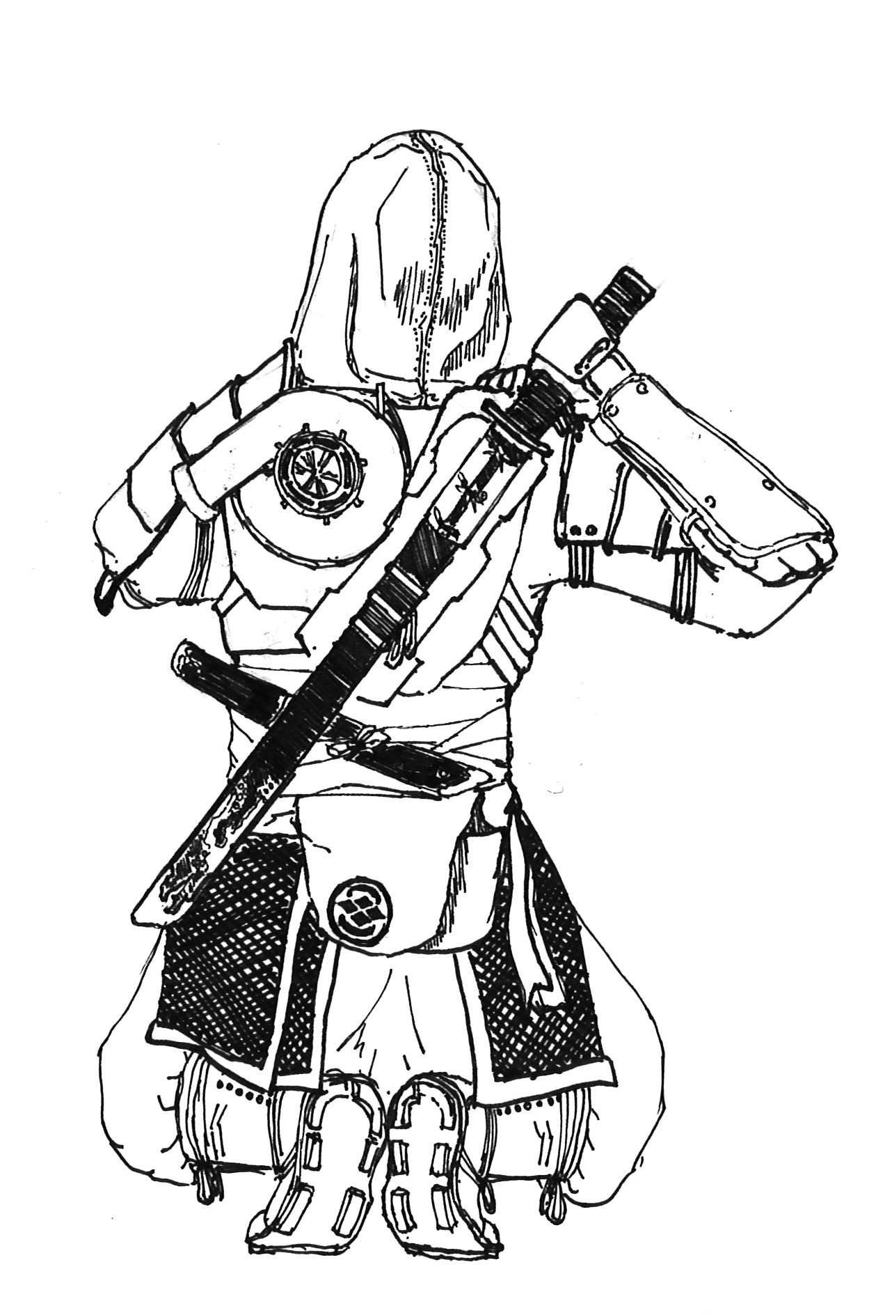 1259x1888 Modern Drawing Ninja For Free Download - Cool Ninja Drawings