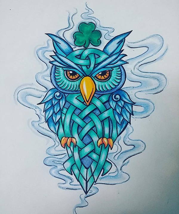 600x715 Owl Drawings, Art Ideas Free Premium Templates - Cool Owl Drawings