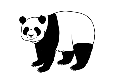 Cool Panda Drawing at PaintingValley.com | Explore collection of Cool ...