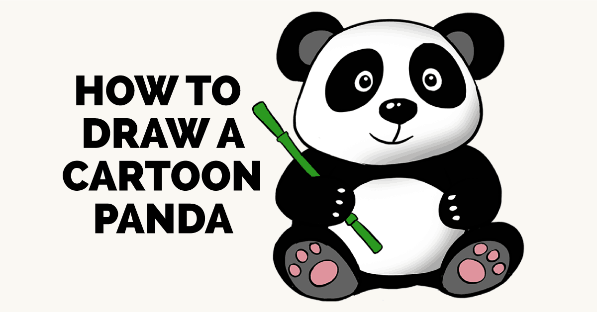 1200x628 How To Draw A Cute Cartoon Panda In A Few Easy Steps Easy - Cool Panda Drawing