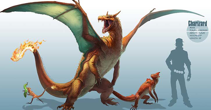 726x378 These Realistic Pokemon Are Both Cool And Really Disturbing - Cool Pokemon Drawings