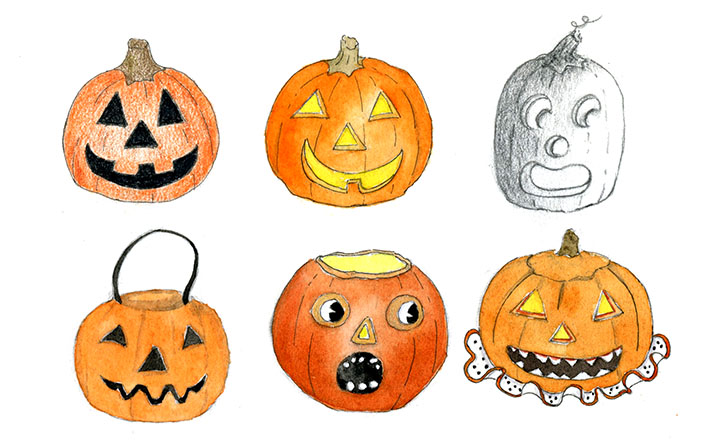 710x443 How To Draw A Jack O Lantern Ways - Cool Pumpkin Drawings