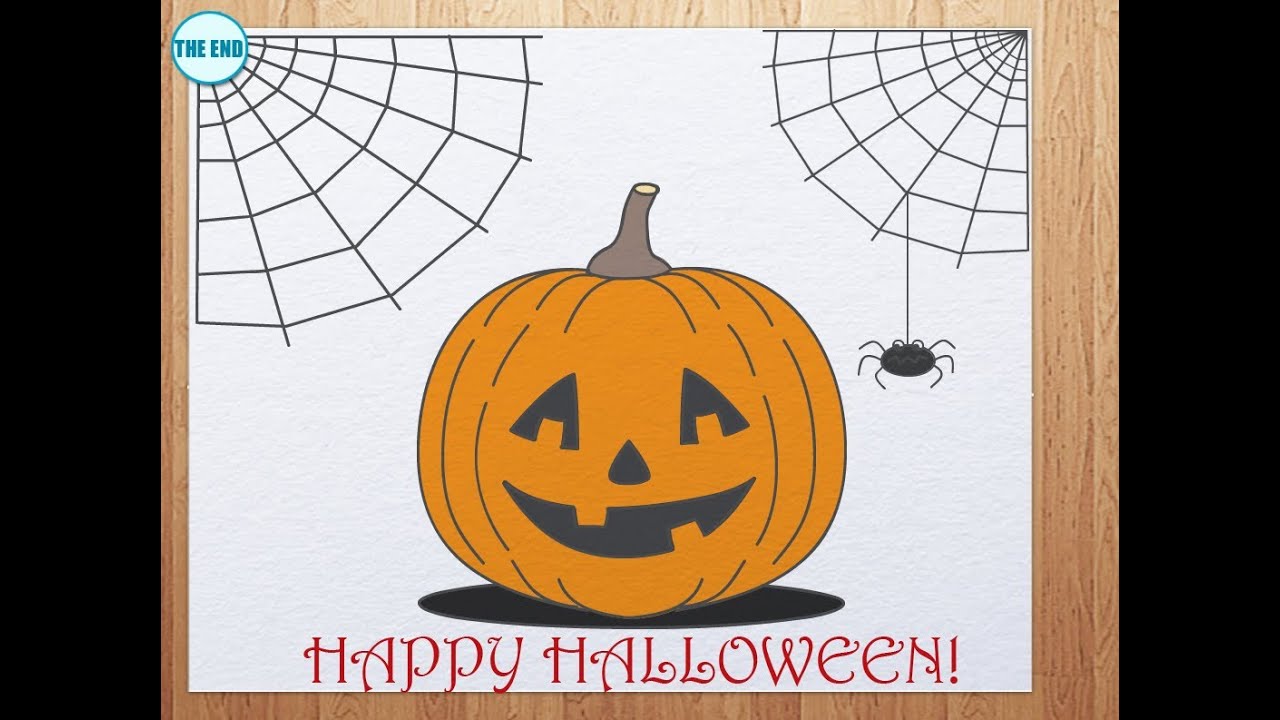 1280x720 How To Draw Pumpkin Head - Cool Pumpkin Drawings