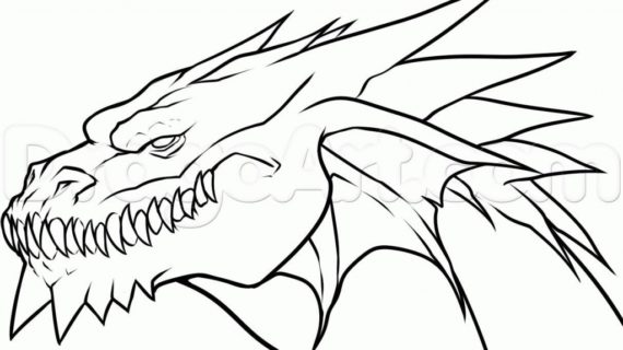 570x320 Drawings Cool - Cool Shark Drawings