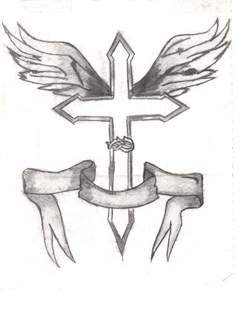 791x1024 Cross Drawings Images Cool Simple Drawing Tattoo Crosses - Cool Simple Drawings