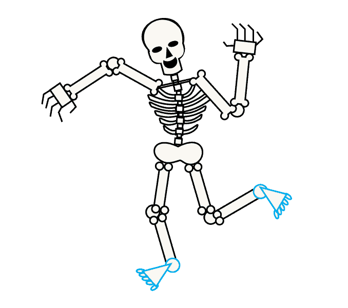 678x600 How To Draw A Skeleton Easy Drawing Guides - Cool Skeleton Drawings