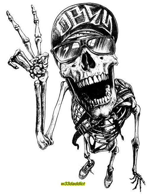 Cool Skeleton Drawings at Explore collection of