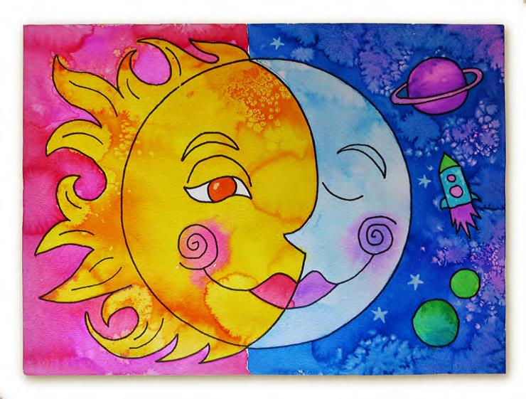 740x561 Warm As The Sun, Cool As The Moon - Cool Sun Drawing