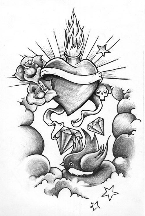 500x744 cool tattoo ideas drawings tattooic - Cool Tattoo Drawings
