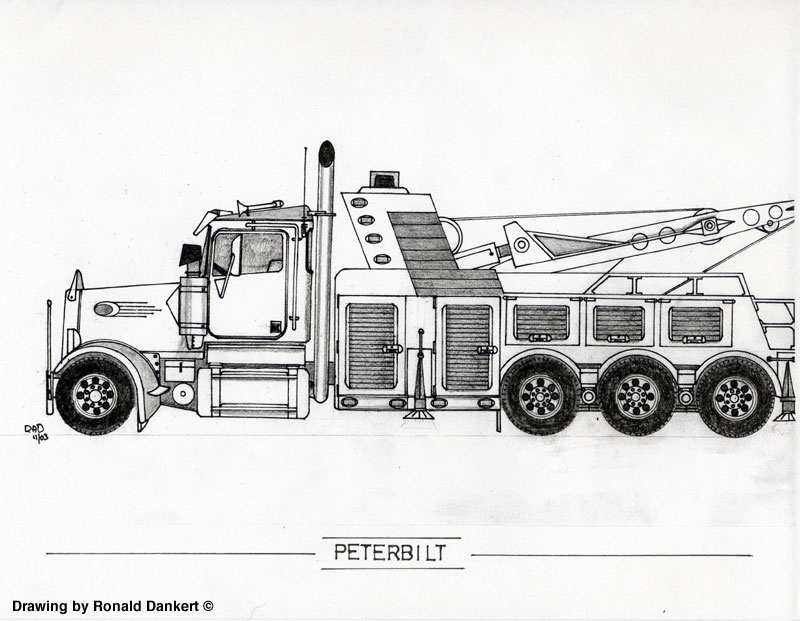800x621 Drawn Truck Big Truck - Cool Truck Drawings