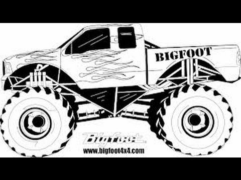 480x360 How To Draw A Monster Truck - Cool Truck Drawings